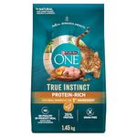 Purina ONE True Instinct Grain Free Dry Cat Food, High Protein Chicken - 1.45 kg Bag