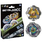 Beyblade X Calibur Samurai 6-70M BX & Obsidian Shell 3-85S BX Takara Tomy Dual Pack Set with 2 Right-Spinning Tops, Battling Tops Game Toys, Ages 8+