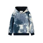 Mud Kingdom Toddler Boys Jersey Hoodies Pullover Hooded Sweatshirt Fashion Cute Colorful Print Blue Tie Dye 2T