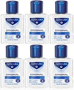 CUTICURA Original Hand Gel Crisp and Fresh Cream 50ml X PACK of 6. ‎Anti-bacterial Hand Gel, Travel Size