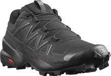 Salomon Mens Speedcross 5 Trail Running, Black/Black/Phantom, 10.5 US