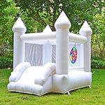 White Bounce House with Blower, Inf