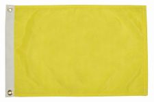 Premium Quality Yellow Q Quarantine Quebec Bahamas ICS Courtesy Boat Flag (12 inches x 18 inches)