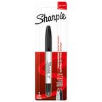 Sharpie Twin Tip Permanent Marker | Fine & Ultra-Fine Points | Black | 1 Marker Pen