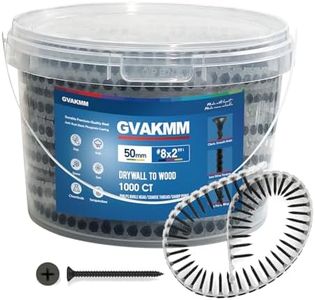 GVAKMM #6×2 inch Drywall to Wood Collated Screw – 1000 Count,Collated Black Wood,Drywall,Sheetrock Screw