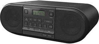 Panasonic RX-D550 Hifi Sound System with FM Radio, Portable speaker and CD player, 20W - Black