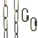 WOERFU 6 Feet Antique Bronze Finish Pendant Chandelier Light Fixture Hanging Lighting Chain (Antique Bronze)