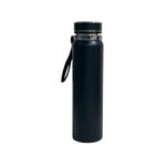 SuperGeneriX 1000 ml Stainless Steel Water Bottle, Hot and Cold Bottle, 1L Drinking Bottle for Office, Gym & Travel, Leakproof & Rust Free Steel Bottle for Everyday Use (1L, Black)