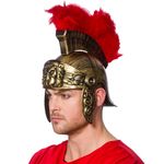 Wicked Costumes Adult Roman Helmet w/Feathers Fancy Dress Hat Accessory