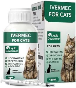 Dewormer for Cats Broad Spectrum for Tapeworms, Roundworms & Hookworms, Promotes Digestive Comfort & Daily Balance
