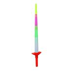 LUDALY Sword with Multicolor Led Lights Expandable Light Up Talwar Glow in The Dark Flashing Weapon Toy Stick for Kids Girls & Boys (Pack of 1)