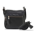 JESSIE & JAMES | Concealed Carry RFID Blocking Crossbody Purse for Women with Lock and Key