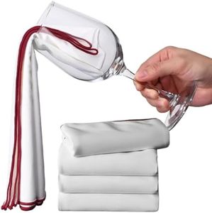 E&C Life Microfibre Cloth; Kitchen Towel; Microfibre Cleaning Cloths; Kitchen Cloth; Fine Fiber Dish Cloths, Lint - Free & Scratch - Free, Super Absorbent for Dishwashing (4 pcs Glass Cleaning Cloth)