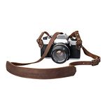 TARION Leather Camera Strap Long DSLR Camera Neck Straps Vintage Adjustable 118-145cm SLR Camera Shoulder Straps Belt Cord Brown L1