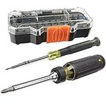 Klein Tools 80066 Precision Driver Kit with Multi-Bit Screwdriver and All-in-One Repair Tool Kit with 39 Bits for Apple Products, 2-Piece