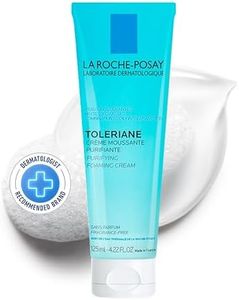 La Roche-Posay Face Cleanser, Toleriane Purifying Foaming Cream for Sensitive Skin with Glycerin, Cleanser and Makeup Remover, Fragrance Free, Preservative Free, Soap Free, 125 ML