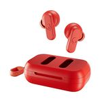 Skullcandy Dime In-Ear Wireless Earbuds, 12 Hr Battery, Microphone, Works with iPhone Android and Bluetooth Devices - Red