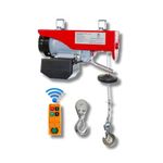 440 lb (200 kg) BLUELINE Wireless Electric Hoist Series 3000 with Optional 2nd Wired Remote Control. Ideal for Garage, Shops, Warehouses, Factories, Construction Sites. Certified for Canada and USA.