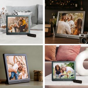Pix-Star 15" WiFi Digital Picture Frame – IPS Display, Motion Sensor, Photo & Video Sharing