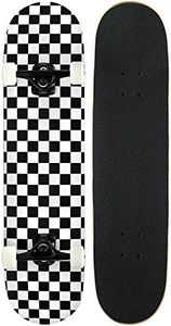 KPC Pro Skateboard Complete, Black and White Checker