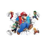 Super Mario Game Wall Sticker Decals,Children Anime Cartoon Bedroom Background Wall Decoration Self Adhesive Wall Sticker,Video Game Sticker Birthday Party Supplies