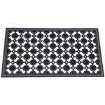 EDS Rubber Door Mat Heavy Duty Non-Slip Entrance Floor Door Mat Indoor & Outdoor mats for front door Dirt Scrapper Playground Garden Matting CIRCLE Design (PACK OF 1)