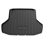 FIILINES Compatible with Cargo Mat 2022 2023 2024 2025 Honda Civic Sedan Trunk Mat All Weather Trunk Cargo Liner Waterproof Odorless Black (Not Fit for Hatchback)