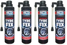 HitlineUK Tyre Repair Kit, 300ml Emergency Tyre Fix, Instant Tyre Sealant Puncture Repair Kit for Cars, Bikes, Vans, Trucks, Hi-Performance Flat Tyre Puncture Repair Glue by Auto Extreme (4 Cans)