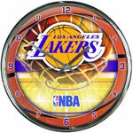 NBA Los Angeles Lakers Chrome Clock