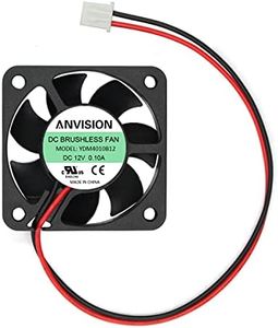 ANVISION 40 x 40 x 10mm 4010 Dual Ball Bearing DC 12V Brushless Cooling Fan, 2-pin