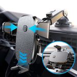 LISEN Car Phone Holder Mount, [Auto locking] Mobile Phone Holder Cars [Military-Grade Shockproof] Universal Automobile Dashboard Windscreen Vent Compatible with iPhone13 Pro Samsung and All Phones