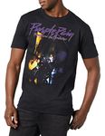 Prince Official Purple Rain Live Black T-Shirt, Black, Medium