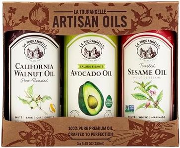 La Tourangelle, Favorites Trio of Oils - Roasted Walnut Oil, Avocado Oil, Toasted Sesame Oil, Gift Set, 8.45 fl oz (Set of 3)