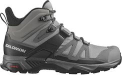 Salomon X Ultra 4 Mid Gore-tex Hiking Boots for Men, Sharkskin/Quiet Shade/Black, 12.5 UK