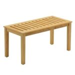 SHRAV Wooden Solid Multipurpose Shower Bench/Stool for Garden and Kitchen (11.9D x 39.3W x 18.5H inch)