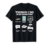 Things I Do In My Spare Time Salmon Funny Salmon Fishing T-Shirt