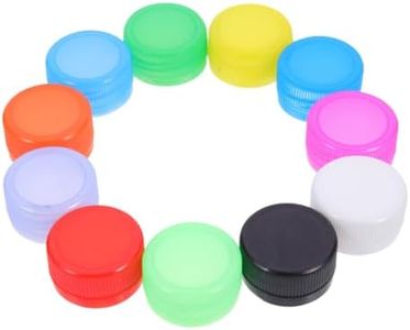 LABRIMP Pack of 150 Plastic Bottle Caps Screw Bottle Caps DIY Bottle Caps Coloured Screw Caps Made of Plastic Reusable Child Manual Water Bottle