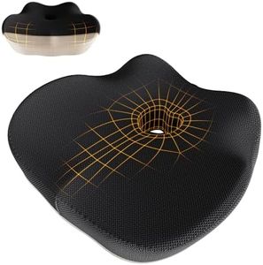 CAUSLET Cojín ortopédico de Espuma de Memoria - Cojín para Silla de Oficina y Asiento de Coche - Alivio de Hemorroides, Ciática, Coxis – Cojin Antiescaras, Cojin para Coxis con Funda Lavable