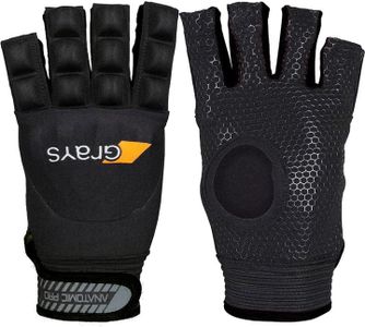 GRAYS Black Left Small Outdoor Field Hockey Gloves | Anatomic Pro Field (Fingerless)