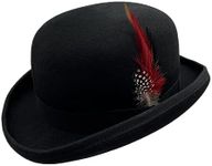 Bowler Hat for Men 100% Wool Derby 