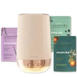 GOODMELTS Speckled White Wax Melting Starter Kit - Aromatherapy Aroma Diffuser with 1 Wax Warmer & 3 Scented Soy Wax Melts (180+ Hours Scent Time) - Safe, Smoke-Free, Natural Fragrance for Home