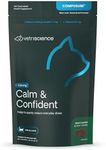 VetriScience Composure Cat Calming Chews - Clinically Supported Cat Anxiety Relief Supplement for Stress, Grooming, Vet Visits, Separation & More - 30 Count, Trout Flavor