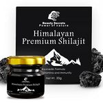 Beauty Secrets Pure Himalayan Shilajit Original (Shilajeet Resin) for Men & Women | Boosts Strength, Performance, Immunity, Focus & Metabolism | Purified and Filtered Silajit 20 Gms