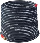 3/8-in Hot Water Wire-Braided Black Hose, 4000 psi, Quick-Connect