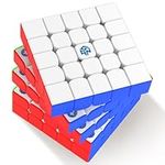 GAN562 M 5x5 Cube, Magnetic Speed Cube with 160 Magnets, Double-Layer Structure Anti-POP Puzzle STEM Toy for Kids Adults Competition Holiday Stocking Stuffers Birthday Gifts, Frosted Version