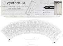 Floss Picks, Dental Flossers for Teeth Cleaning and Oral Care by Eyxformula (500 Count)