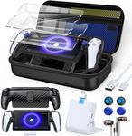 13 in 1 Accessories Set for Playstation Portal Remote Play, Carrying Case for PS Portal,TPU Cover with Kickstand,Portable Charging Dock,2 Screen Protector,4 Thumb Grip,Earbud Headphones for PS5 Portal