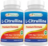 Best Naturals L-Citrulline Capsules - 1500mg/Serving - Non-GMO - Gluten Free - 90 Capsules (90 Count (Pack of 2))