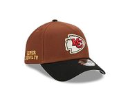 New Era Kansas City Chiefs NFL Harvest Superbowl IV Brown Black 9Forty A-Frame Snapback Cap - One-Size