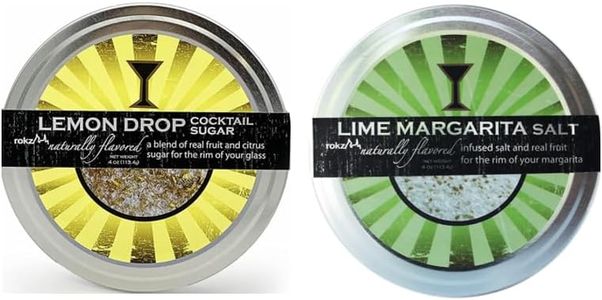 Rokz Lemon Drop & Lime Cocktail Sugar and Salt Rimmerz, 4oz (Pack of 2)